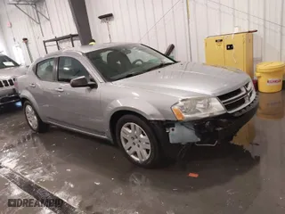 2014 Dodge Avenger SE with VIN 1C3CDZAB4EN228880, listed as a IAAI auction lot 41605761 with 97,437 mi miles. Bid and sale history available at carsss.com. Image 1.