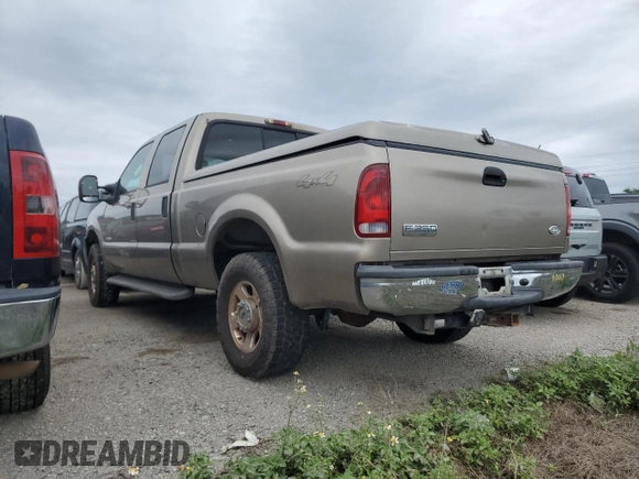 2005 Ford F-250 XL with VIN 1FTSW21P65ED22554, listed as a Copart auction lot 75177884 with 308,817 mi miles and Salvage Title. Bid and sale history available at DreamBid. Image 2.