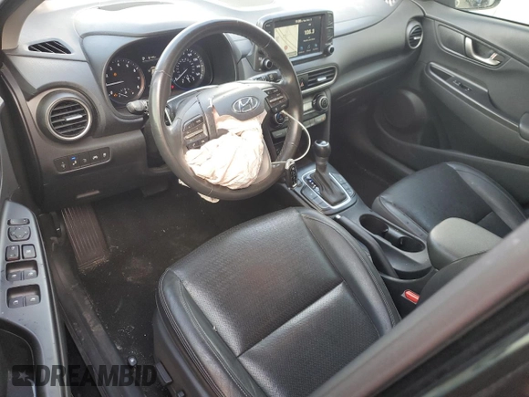 2021 Hyundai Kona Ultimate with VIN KM8K53A5XMU728876, listed as a Copart auction lot 78935024 with 36,198 mi miles and Salvage Title. Bid and sale history available at carsss.com. Image 8.