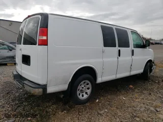 2012 Chevrolet Express Cargo Van with VIN 1GCSGAFX3C1201954, listed as a Copart auction lot 81338004 with 63,711 mi miles and Salvage Title. Bid and sale history available at carsss.com. Image 3.