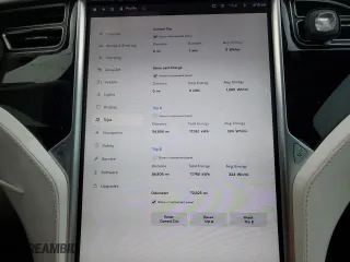 2017 Tesla Model S 100D with VIN 5YJSA1E22HF183131, listed as a Copart auction lot 42749885 with 70,825 mi miles and Salvage Title. Bid and sale history available at carsss.com. Image 9.