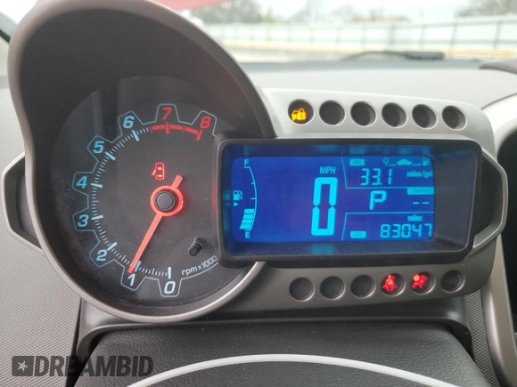 2016 Chevrolet Sonic LT with VIN 1G1JC6SH7G4121833, listed as a Copart auction lot 49496565 with 83,047 mi miles and Salvage Title. Bid and sale history available at carsss.com. Image 9.
