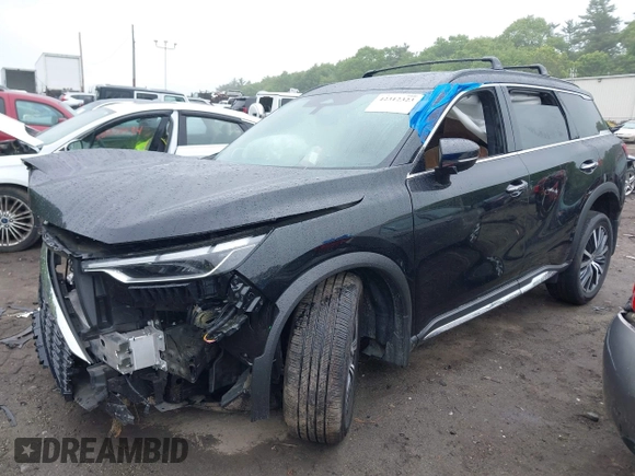 2024 Infiniti QX60 Autograph with VIN 5N1DL1HUXRC356369, listed as a IAAI auction lot 42312323 with 12,987 mi miles and . Bid and sale history available at DreamBid. Image 2.