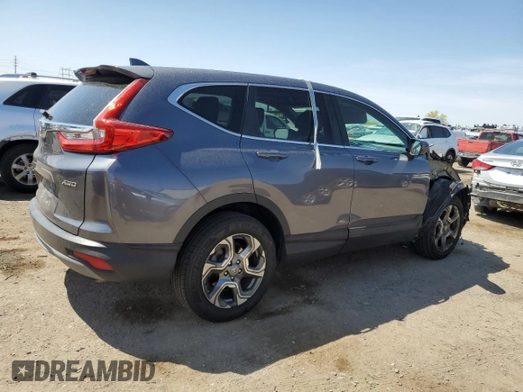 2019 Honda CR-V EX-L with VIN 5J6RW2H85KL001362, listed as a Copart auction lot 52112505 with 57,004 mi miles and Salvage Title. Bid and sale history available at carsss.com. Image 3.