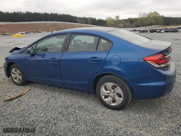 2014 Honda Civic Sedan LX with VIN 19XFB2F55EE015434, listed as a Copart auction lot 51239465 with 106,914 mi miles and Salvage Title. Bid and sale history available at carsss.com. Image 2.