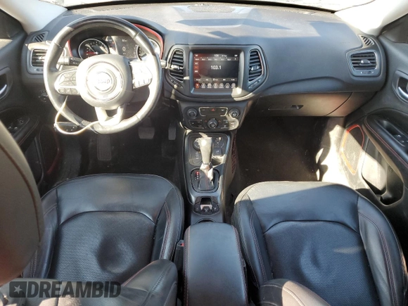 2019 Jeep Compass Trailhawk with VIN 3C4NJDDB1KT727756, listed as a Copart auction lot 42439055 with 104,525 mi miles and Salvage Title. Bid and sale history available at carsss.com. Image 8.