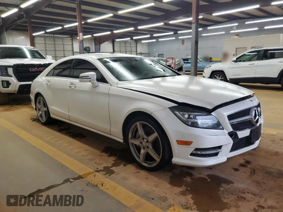 2014 Mercedes-Benz CLS 550 with VIN WDDLJ7DB9EA114598, listed as a Copart auction lot 58424085 with 154,231 mi miles and Clean title. Bid and sale history available at DreamBid. Image 4.