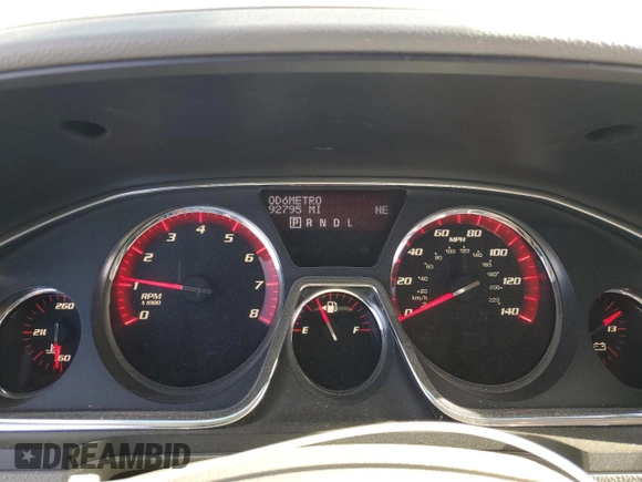 2015 GMC Acadia SLE with VIN 1GKKRNED3FJ311033, listed as a Copart auction lot 58169935 with 92,795 mi miles and Salvage title. Bid and sale history available at DreamBid. Image 9.