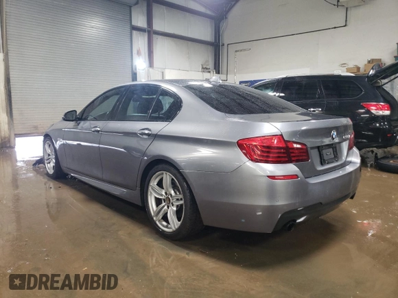 2014 BMW 5 Series 535i with VIN WBA5B1C52ED476681, listed as a Copart auction lot 47483375 with 136,611 mi miles and Salvage Title. Bid and sale history available at carsss.com. Image 2.