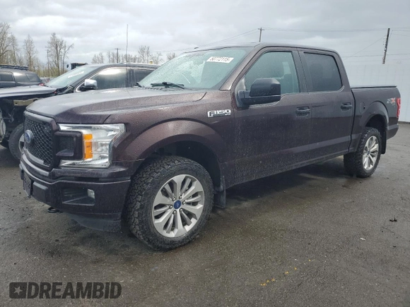 2018 Ford F-150 XL with VIN 1FTEW1EP3JKE71890, listed as a Copart auction lot 50772115 with 47,197 mi miles and Salvage Title. Bid and sale history available at carsss.com. Image 1.