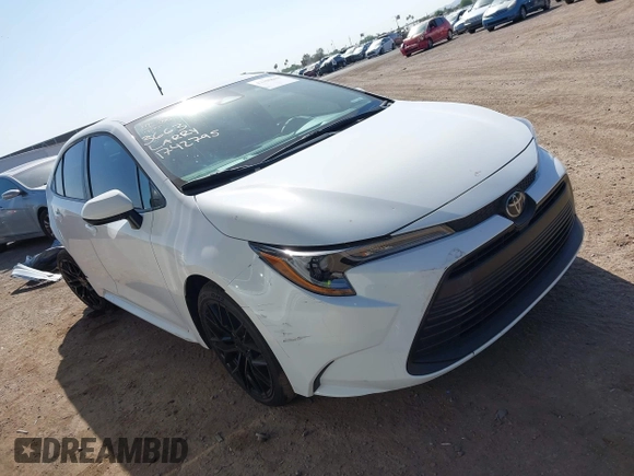 2024 Toyota Corolla LE с VIN 5YFB4MDE7RP184995, выставлен на аукционе IAAI как лот 42300683 с пробегом 19 826 миль миль и . История ставок и продаж доступна на DreamBid. Изображение 1.