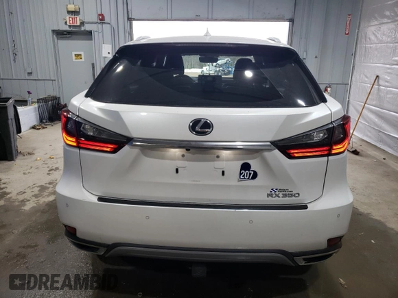 2021 Lexus RX with VIN 2T2HZMDA8MC258423, listed as a Copart auction lot 49031975 with 8,370 mi miles and Salvage Title. Bid and sale history available at carsss.com. Image 6.