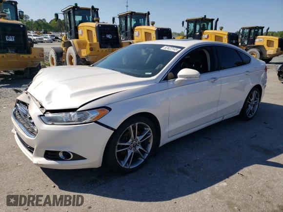 2013 Ford Fusion Titanium with VIN 3FA6P0K95DR354786, listed as a Copart auction lot 52422145 with 195,189 mi miles and Salvage Title. Bid and sale history available at DreamBid. Image 1.
