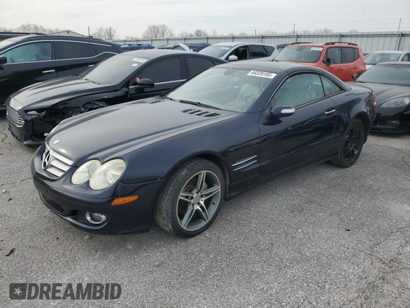 2007 Mercedes-Benz SL 550 with VIN WDBSK71F07F128601, listed as a Copart auction lot 49328185 with Not provided miles and Clean title. Bid and sale history available at DreamBid. Image 1.