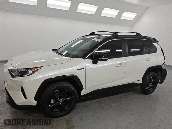 2021 Toyota RAV4 Hybrid XSE with VIN 4T3E6RFV8MU060122, listed as a Copart auction lot 62019045 with 60,971 mi miles and Salvage title. Bid and sale history available at DreamBid. Image 1.