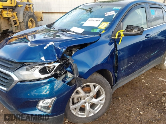 2020 Chevrolet Equinox LT with VIN 2GNAXUEV5L6173091, listed as a IAAI auction lot 42162891 with 43,468 mi miles and . Bid and sale history available at DreamBid. Image 6.