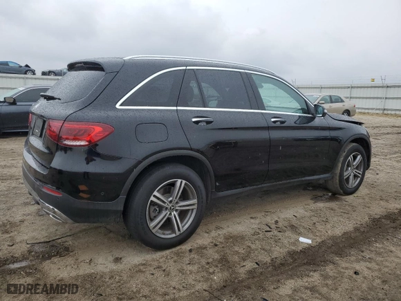 2022 Mercedes-Benz GLC with VIN W1N0G8DB7NG078692, listed as a Copart auction lot 47853945 with 29,708 mi miles and Salvage Title. Bid and sale history available at carsss.com. Image 3.