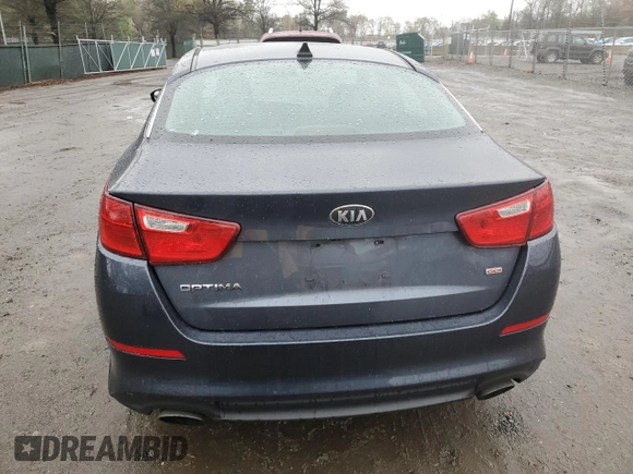 2015 Kia Optima LX with VIN KNAGM4A7XF5535691, listed as a Copart auction lot 52178395 with 154,976 mi miles and Clean Title. Bid and sale history available at carsss.com. Image 6.