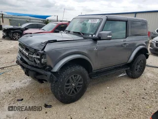 2023 Ford Bronco with VIN 1FMDE5CH0PLA84438, listed as a Copart auction lot 71636534 with 13,304 mi miles and Salvage Title. Bid and sale history available at carsss.com. Image 1.