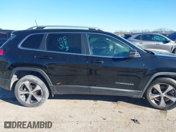 2020 Jeep Cherokee Limited with VIN 1C4PJLDB8LD577123, listed as a IAAI auction lot 41220273 with 92,573 mi miles. Bid and sale history available at carsss.com. Image 13.