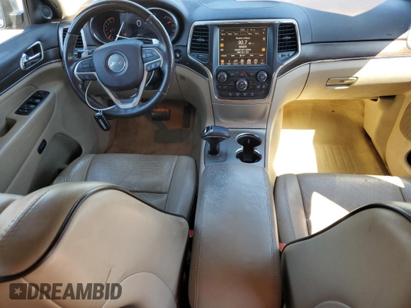 2015 Jeep Grand Cherokee Overland with VIN 1C4RJFCT6FC628729, listed as a Copart auction lot 50192705 with 106,102 mi miles and Salvage Title. Bid and sale history available at carsss.com. Image 8.