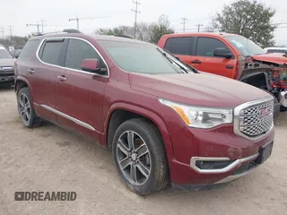 2018 GMC Acadia Denali with VIN 1GKKNXLSXJZ120843, listed as a IAAI auction lot 41534088 with 159,299 mi miles and . Bid and sale history available at carsss.com. Image 1.