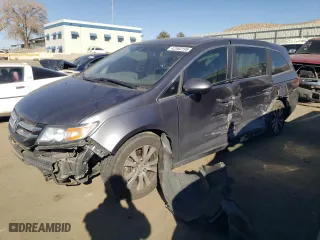 2016 Honda Odyssey EX-L with VIN 5FNRL5H61GB142289, listed as a Copart auction lot 42383195 with 138,812 mi miles and Salvage Title. Bid and sale history available at carsss.com. Image 1.