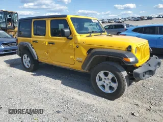 2021 Jeep Wrangler Unlimited Sport with VIN 1C4HJXKN4MW606809, listed as a Copart auction lot 56288484 with 59,561 mi miles and Salvage title. Bid and sale history available at DreamBid. Image 1.