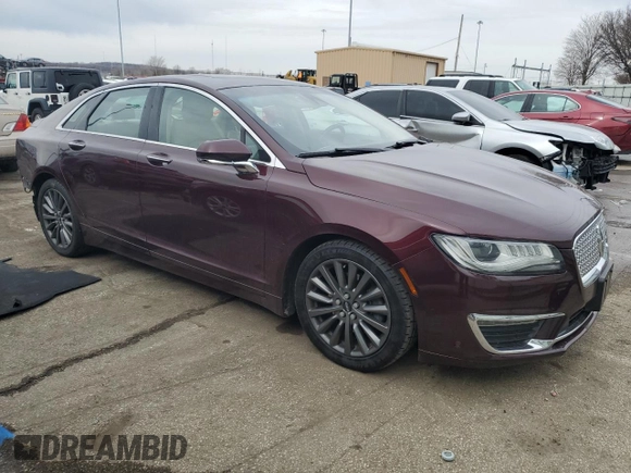 2017 Lincoln MKZ Select with VIN 3LN6L5D94HR664199, listed as a Copart auction lot 46431835 with 86,116 mi miles and Salvage title. Bid and sale history available at DreamBid. Image 4.