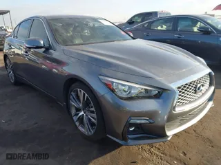 2022 Infiniti Q50 3.0t SIGNATURE EDITION with VIN JN1EV7CPXNM311849, listed as a IAAI auction lot 41358243 with 33,881 mi miles. Bid and sale history available at carsss.com. Image 1.