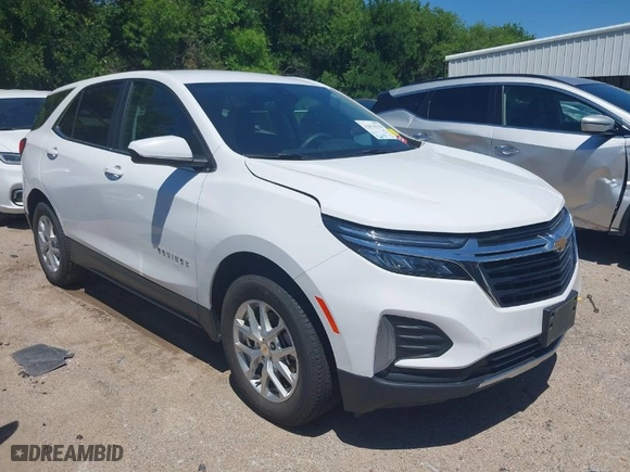 2023 Chevrolet Equinox LT with VIN 3GNAXUEG6PS195934, listed as a IAAI auction lot 42078356 with 38,029 mi miles. Bid and sale history available at carsss.com. Image 1.