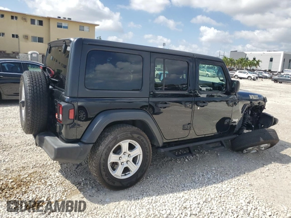 2019 Jeep Wrangler Unlimited Sport S with VIN 1C4HJXDG2KW570078, listed as a Copart auction lot 51119485 with 65,860 mi miles and Salvage title. Bid and sale history available at DreamBid. Image 3.