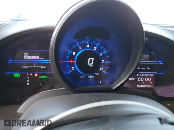 2015 Honda CR-Z EX with VIN JHMZF1D69FS000522, listed as a Copart auction lot 43212845 with 104,808 mi miles and Salvage title. Bid and sale history available at DreamBid. Image 9.