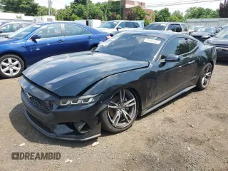 2024 Ford Mustang EcoBoost with VIN 1FA6P8TH7R5105582, listed as a Copart auction lot 62983705 with 14,984 mi miles and Salvage title. Bid and sale history available at DreamBid. Image 1.