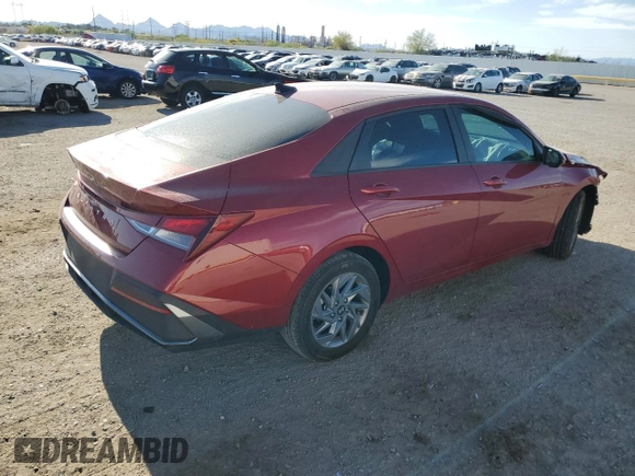 2024 Hyundai Elantra SEL with VIN KMHLM4DG7RU761240, listed as a Copart auction lot 54633445 with 6,782 mi miles and Salvage Title. Bid and sale history available at carsss.com. Image 3.