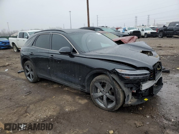 2024 Genesis GV70 2.5T with VIN 5NMMADTBXRH010177, listed as a Copart auction lot 48412575 with 18,877 mi miles and Salvage title. Bid and sale history available at DreamBid. Image 4.