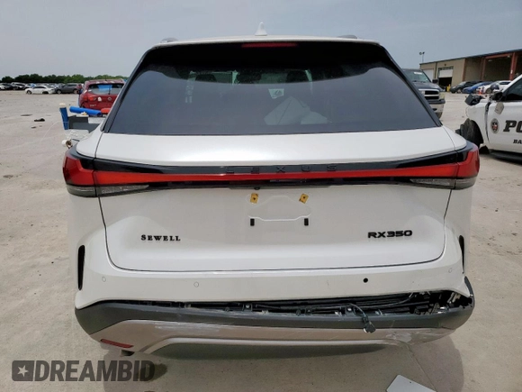 2025 Lexus RX 350 with VIN 2T2BAMBA2SC054715, listed as a Copart auction lot 57176265 with 18,241 mi miles and Salvage title. Bid and sale history available at DreamBid. Image 6.