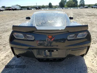 2019 Chevrolet Corvette Z06 2LZ with VIN 1G1YS2D67K5605381, listed as a Copart auction lot 74123374 with 19,094 mi miles and Salvage Title. Bid and sale history available at carsss.com. Image 6.
