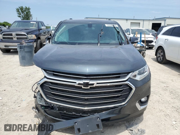 2021 Chevrolet Traverse LT Cloth with VIN 1GNERGKW7MJ187797, listed as a Copart auction lot 60596595 with 39,508 mi miles and Salvage title. Bid and sale history available at DreamBid. Image 5.