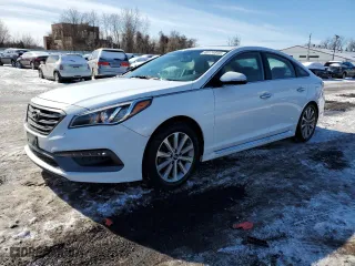 2016 Hyundai Sonata 2.4L Sport with VIN 5NPE34AF5GH380408, listed as a Copart auction lot 45174545 with 76,732 mi miles and Salvage Title. Bid and sale history available at carsss.com. Image 1.