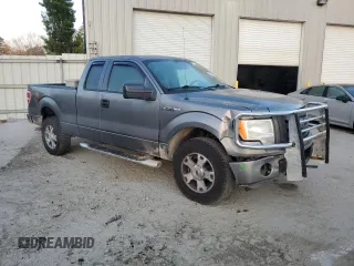 2009 Ford F-150 STX with VIN 1FTRX14859FA96761, listed as a Copart auction lot 44344185 with 100,158 mi miles and Salvage Title. Bid and sale history available at carsss.com. Image 4.