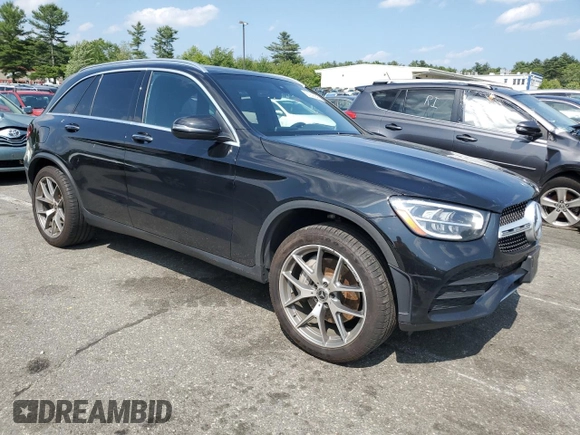 2020 Mercedes-Benz GLC 300 with VIN W1N0G8EB5LF803305, listed as a Copart auction lot 61945845 with 80,086 mi miles and Salvage title. Bid and sale history available at DreamBid. Image 4.