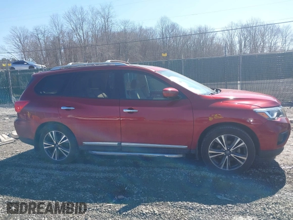 2018 Nissan Pathfinder SV z VIN 5N1DR2MM5JC614716, wystawiony jako IAAI lot #41762250 z przebiegiem 94 825 mil mil oraz . Historia ofert i sprzedaży dostępna na DreamBid. Obrazek 14.