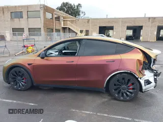 2023 Tesla Model Y Performance with VIN 7SAYGDEF4PF738885, listed as a IAAI auction lot 41798997 with 59,270 mi miles and . Bid and sale history available at DreamBid. Image 15.