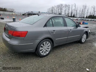 2009 Hyundai Sonata Limited with VIN 5NPEU46C69H484128, listed as a Copart auction lot 49713375 with 104,718 mi miles and Salvage Title. Bid and sale history available at carsss.com. Image 3.