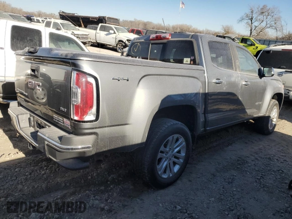 2018 GMC Canyon 4WD SLT with VIN 1GTG6DEN6J1215242, listed as a Copart auction lot 82960224 with 82,710 mi miles and Salvage Title. Bid and sale history available at carsss.com. Image 3.