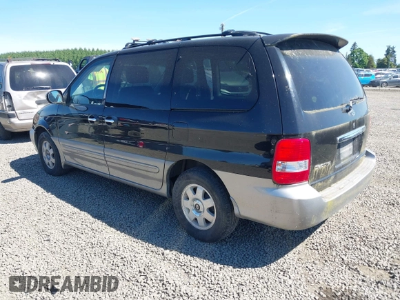 2003 Kia Sedona LX with VIN KNDUP131836369861, listed as a IAAI auction lot 42188770 with 144,280 mi miles and . Bid and sale history available at DreamBid. Image 3.