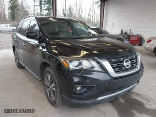 2017 Nissan Pathfinder SV with VIN 5N1DR2MN8HC656381, listed as a IAAI auction lot 41718856 with 116,359 mi miles. Bid and sale history available at carsss.com. Image 1.