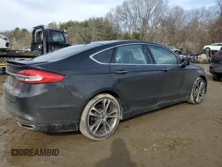 2017 Ford Fusion Titanium with VIN 3FA6P0D94HR183550, listed as a Copart auction lot 46148595 with 140,505 mi miles and Salvage title. Bid and sale history available at DreamBid. Image 3.