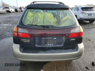 2001 Subaru Legacy Outback L.L. Bean with VIN 4S3BH806017671374, listed as a Copart auction lot 86381044 with 185,696 mi miles and Clean title. Bid and sale history available at DreamBid. Image 6.